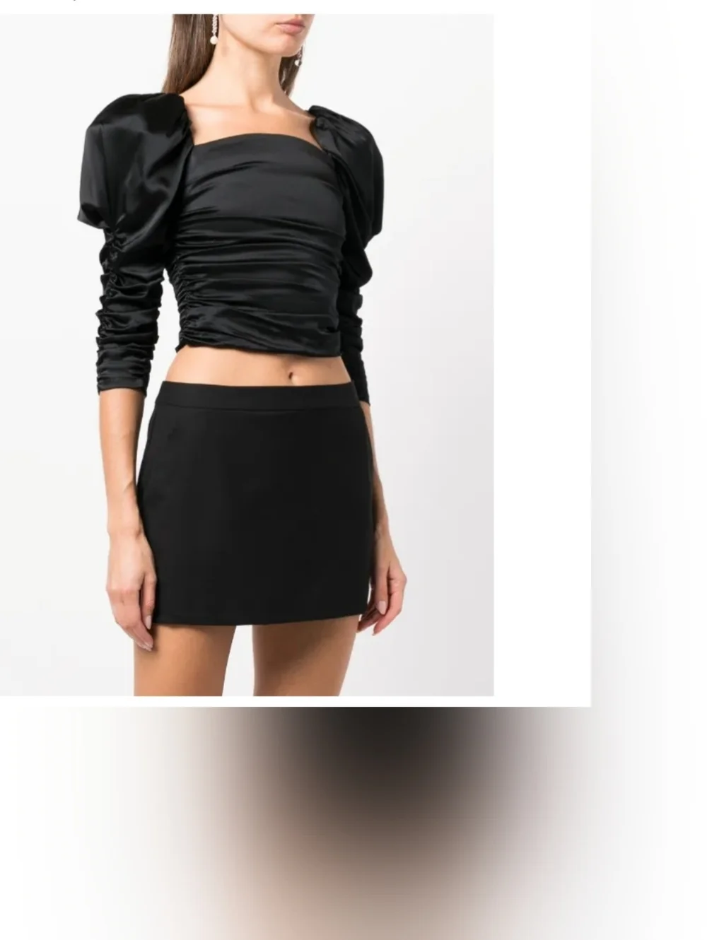 Alice + Olivia Katrice ruched puff-sleeve top size 0 $495 - Picture 7 of 16